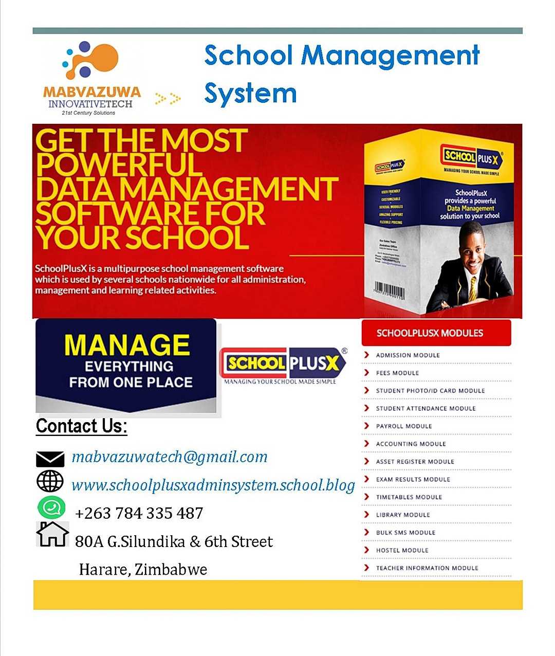 School Management Information System App