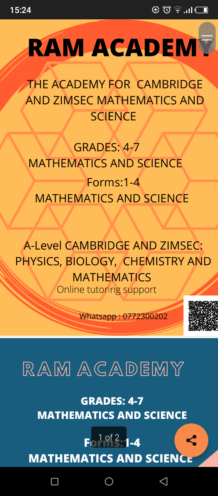 Online and offline Maths & Science Lessons