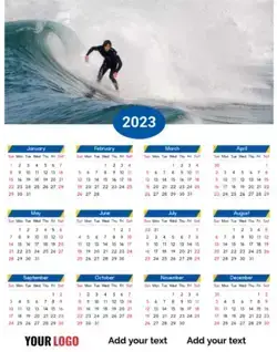 A2 Wall Calendars x 1000