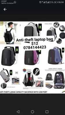 antitheft laptop bag