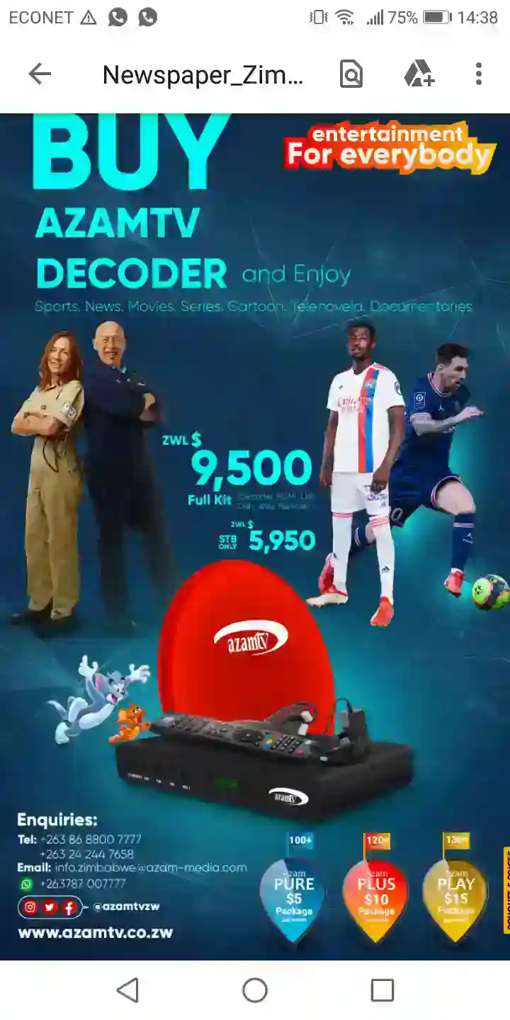 Azamtv Decoders, Accessories satellite dish Installations & faults in Harare.