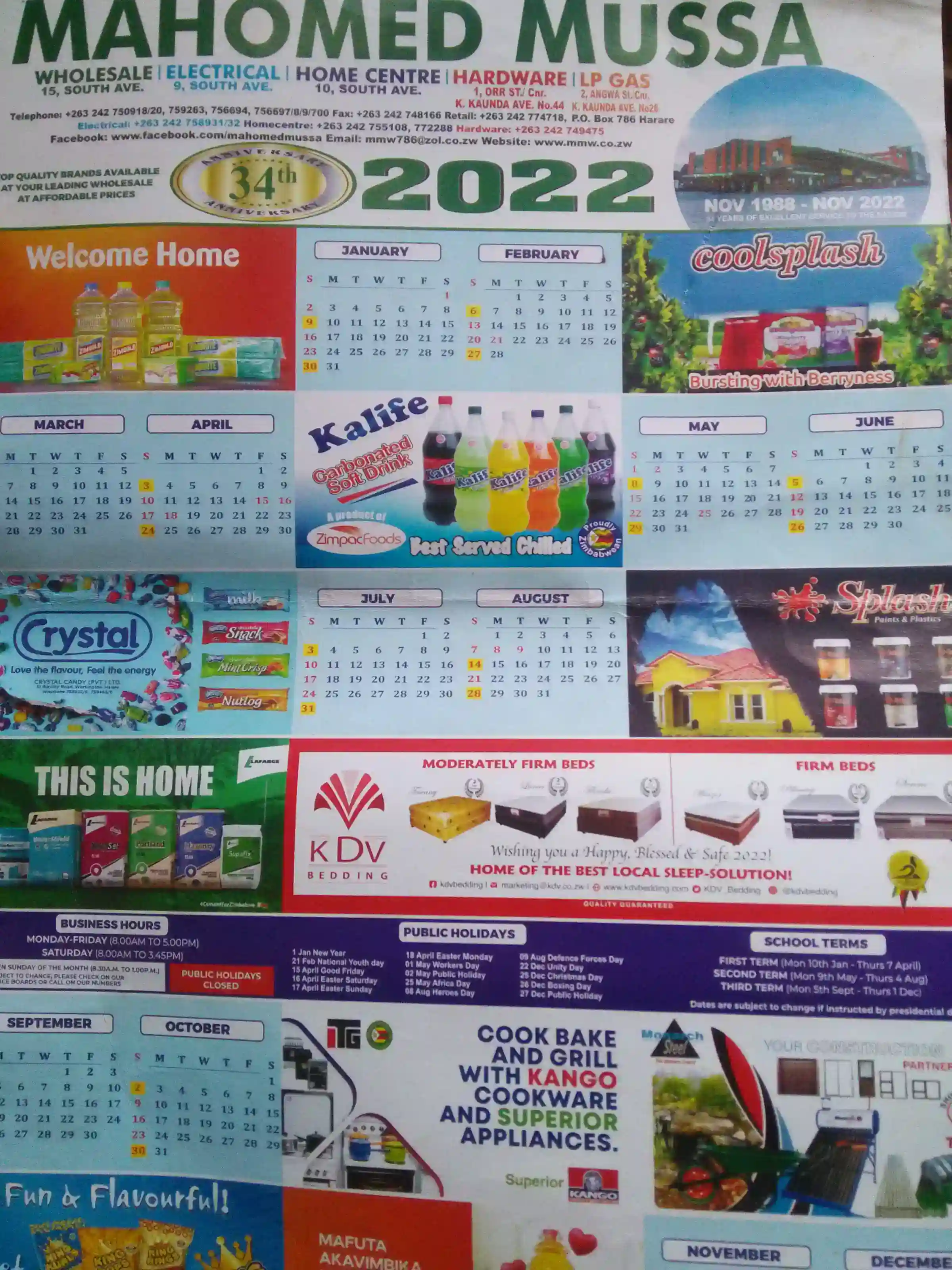 CALENDAR AND DIARY PRINTING HARARE