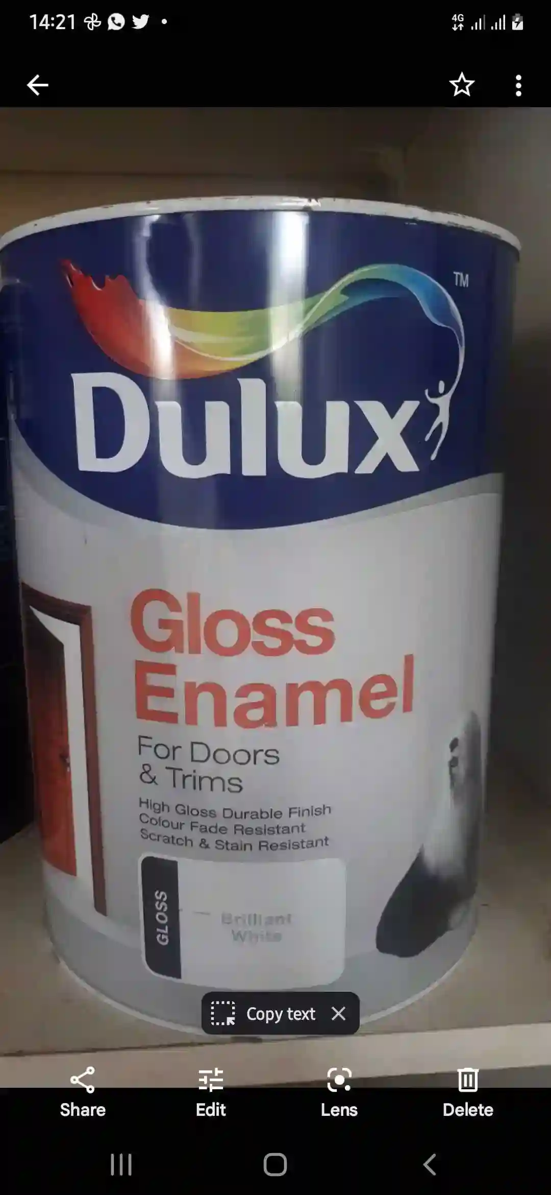 Dulux Enamel gloss 5l