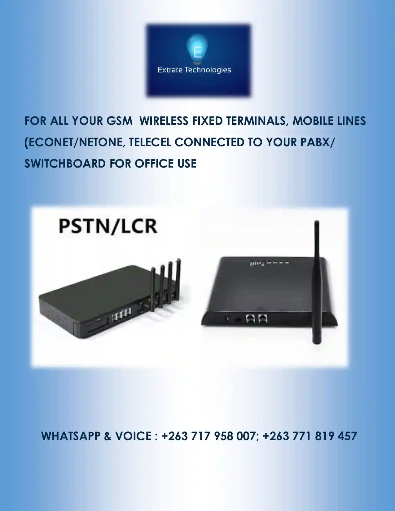 GSM Fixed Wireless Terminals