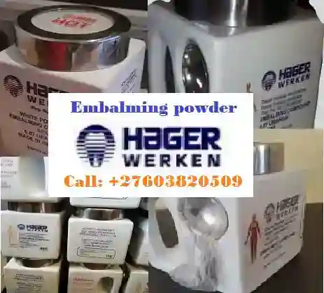 Hager Werken embalming powder