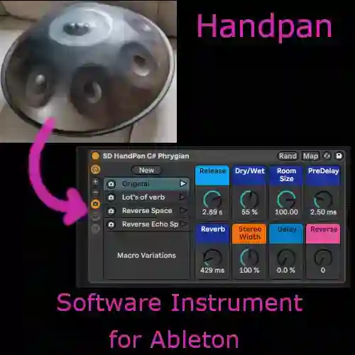Handpan software instrument for Ableton Live*Net per sale