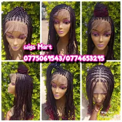 Knotless box braid wig