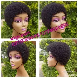 low cut afro wig