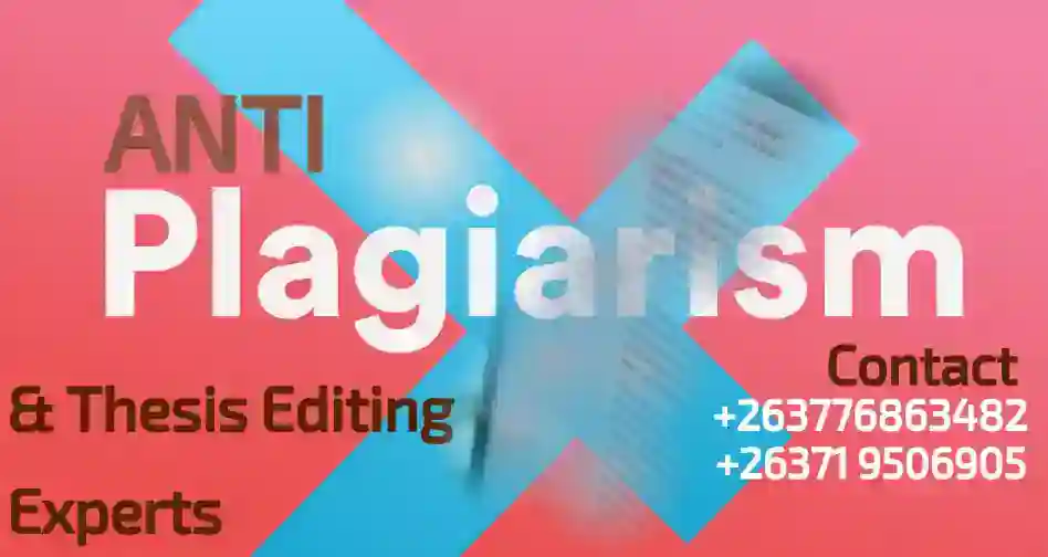 DISSERTATION 'THESIS & PLAGIARISM EXPERTS