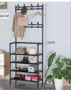 Multifunctional shoe rack and handbag organizer 