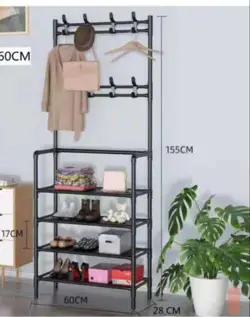 Multifunctional shoerack and handbag organizer 