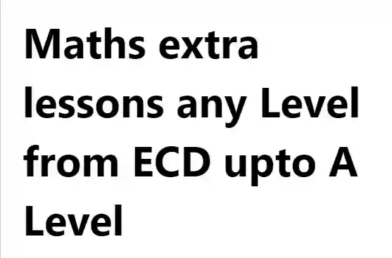 Online & live ZJC, O level & A level maths extra Lessons