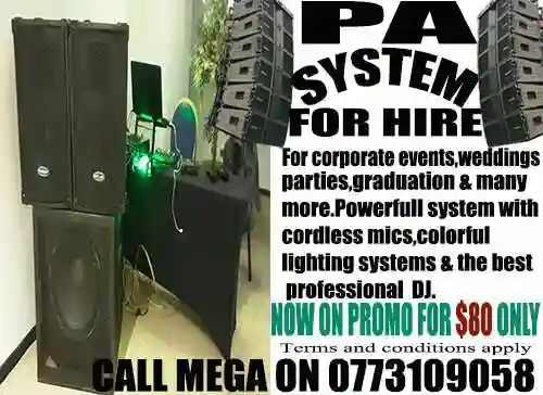 PA system Hire