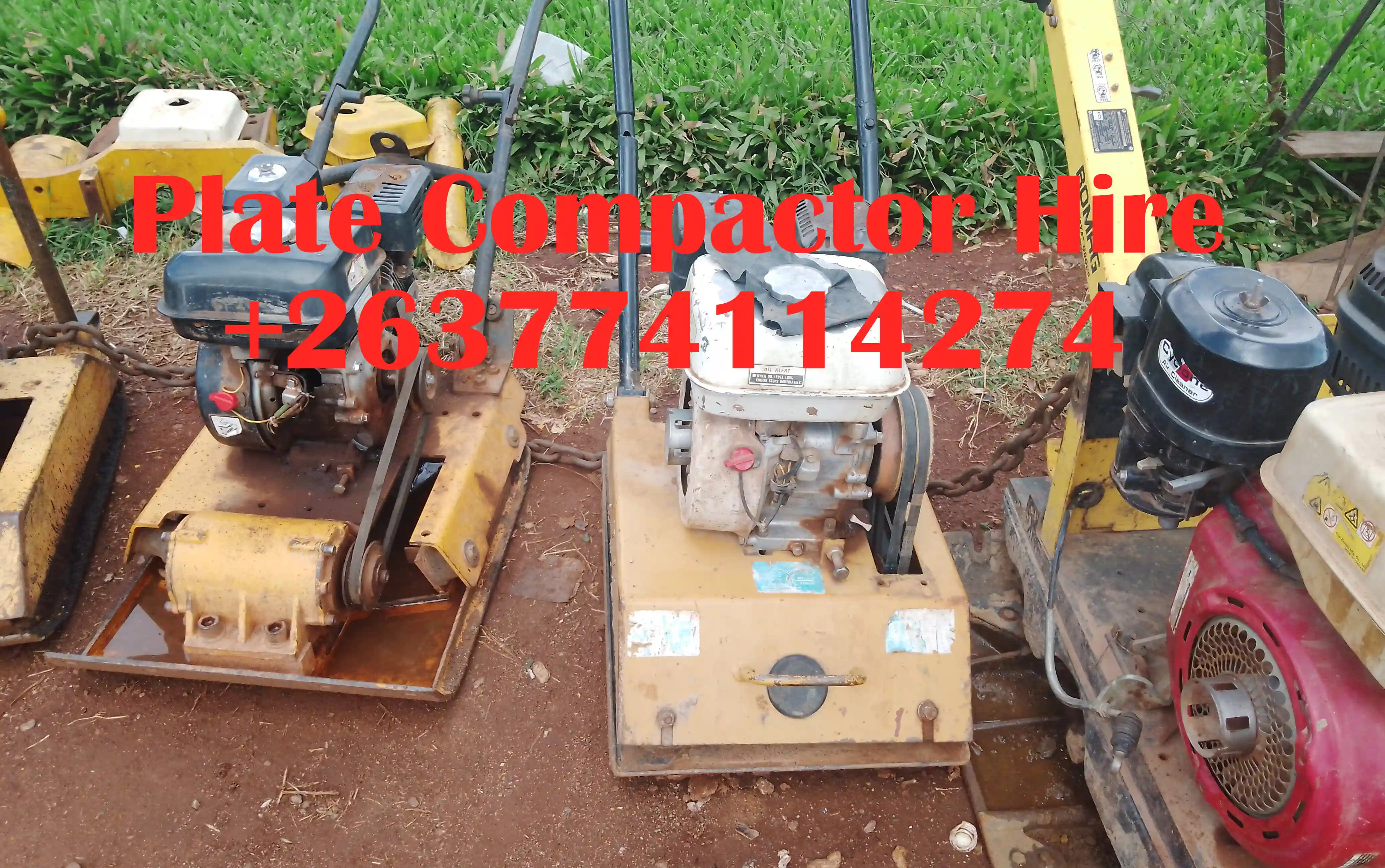 Plate Compactors Hire Harare | 0774114274