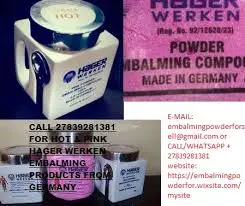 prices of hager werken +27839281381 embalming compound powder