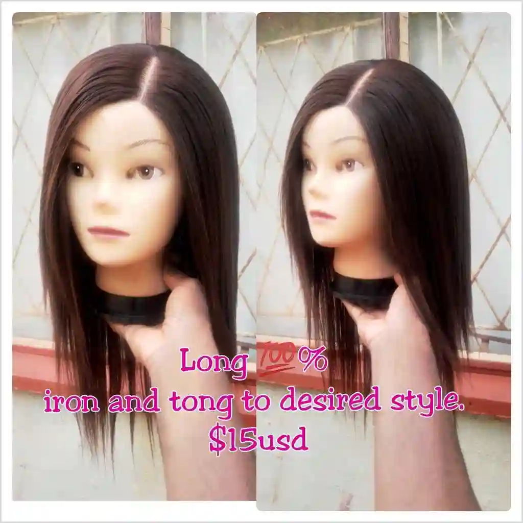 simple long wig