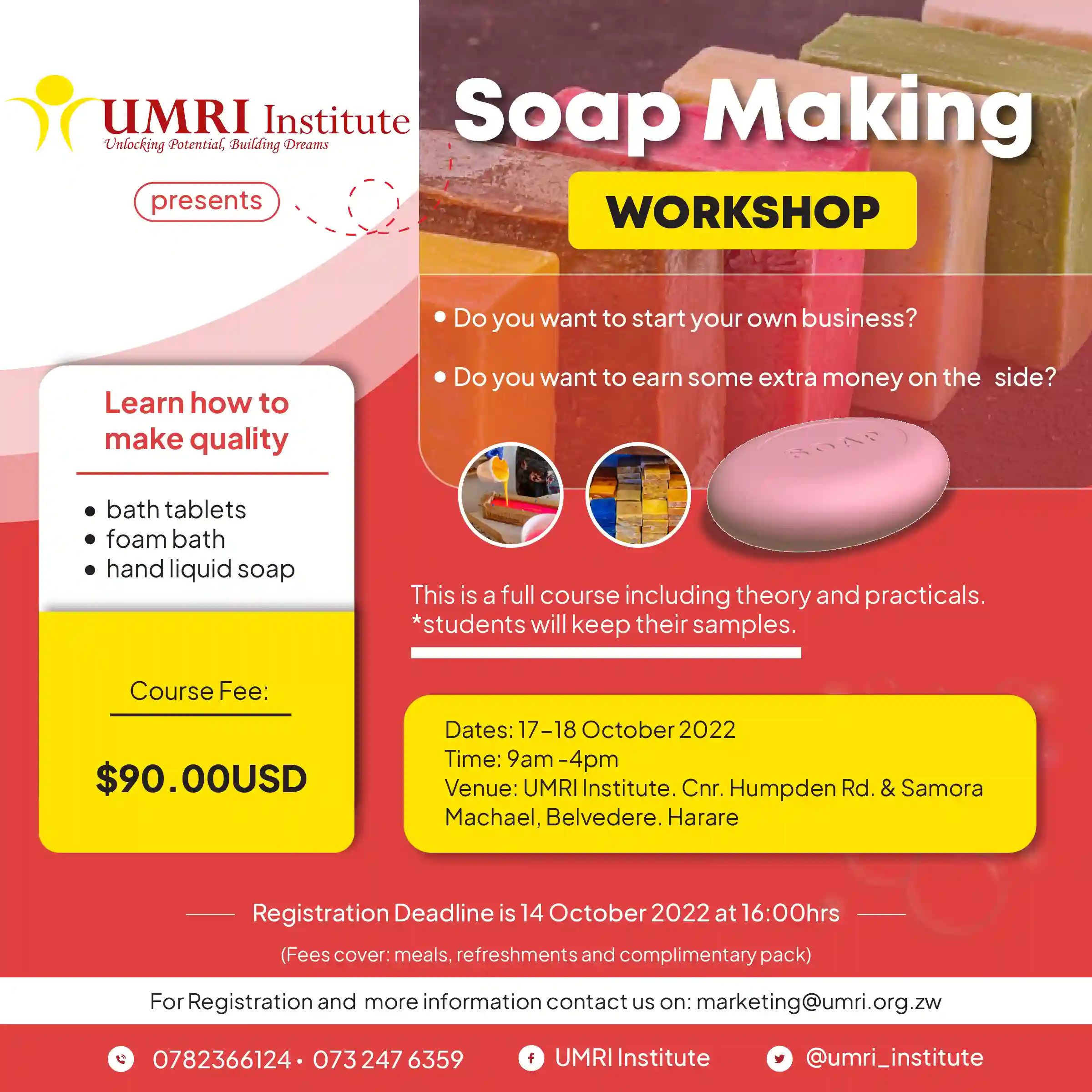 Soap making workshop