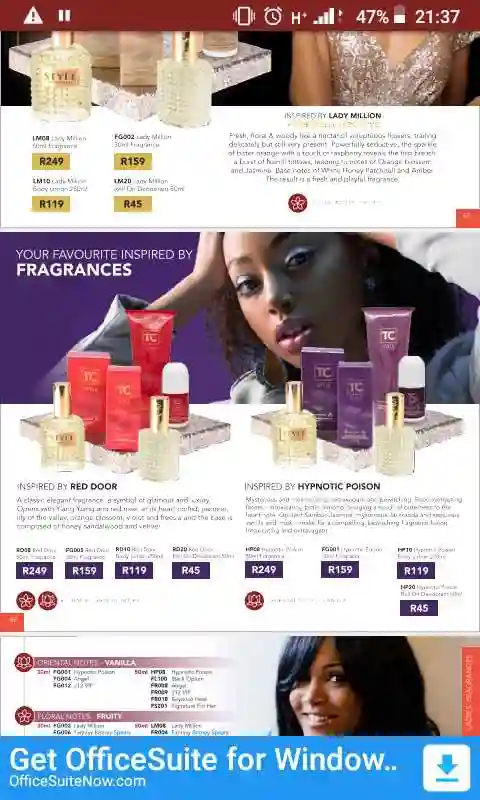 Table Charm fragrances