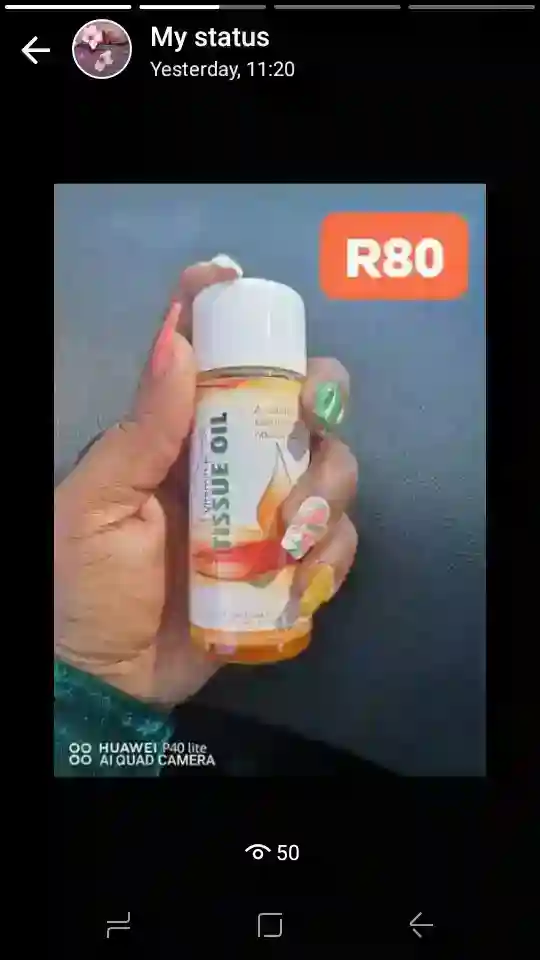 Umgalelo tissue oil