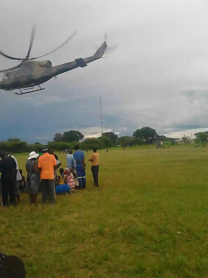 Air Force of Zimbabwe called in to rescue families trapped by floods in Tsholotsho