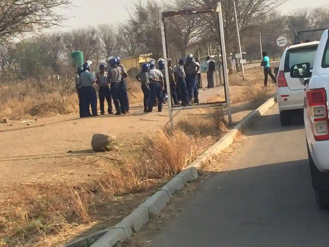 Anti-riot Police Disperse University Students Demo