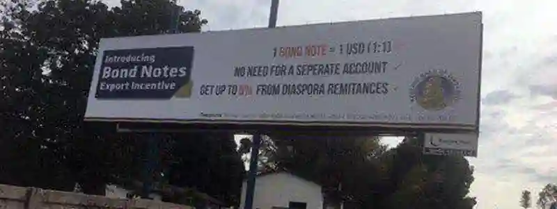Askeland Media apologises to RBZ for spelling mistakes that appeared on bill board advertisements for bond notes