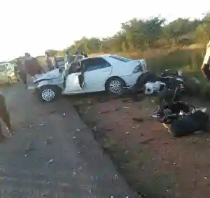 Auxillia Mnangagwa's Biker Crashes And Dies In Motorcade Accident