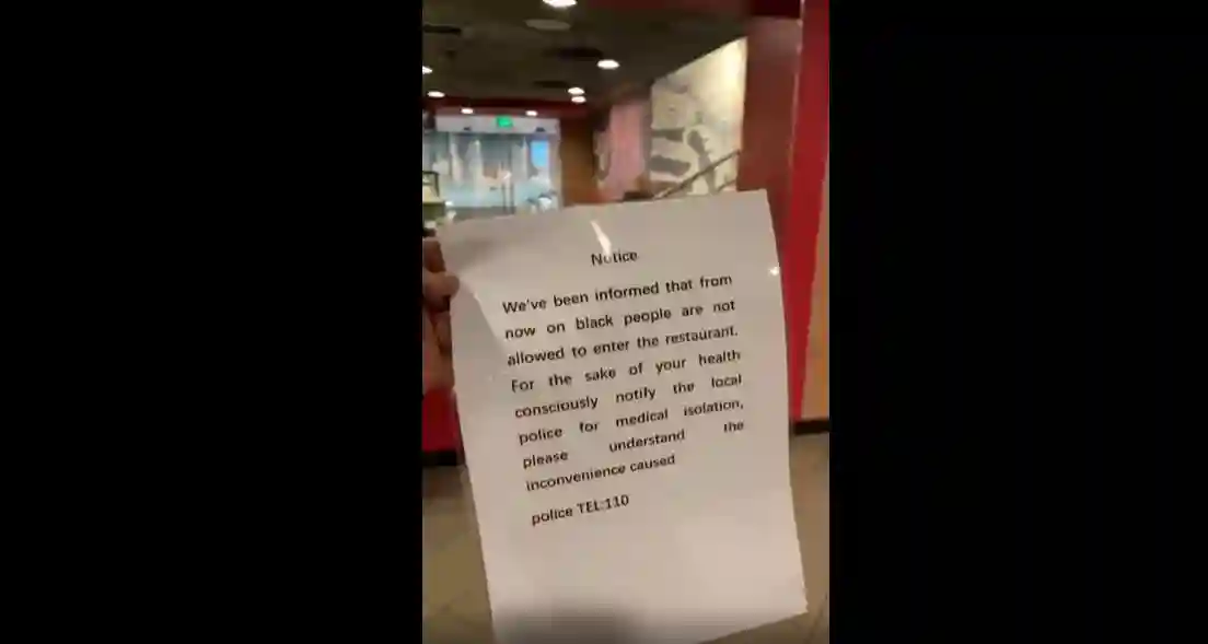 Black People Banned From Fast-food Restaurant In China