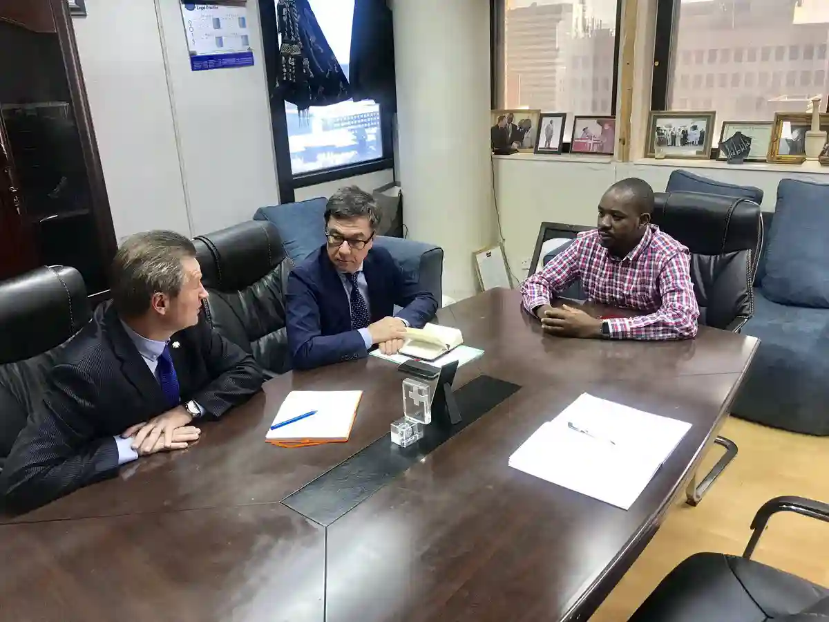 Chamisa Meets EU Envoy Koen Vervaeke