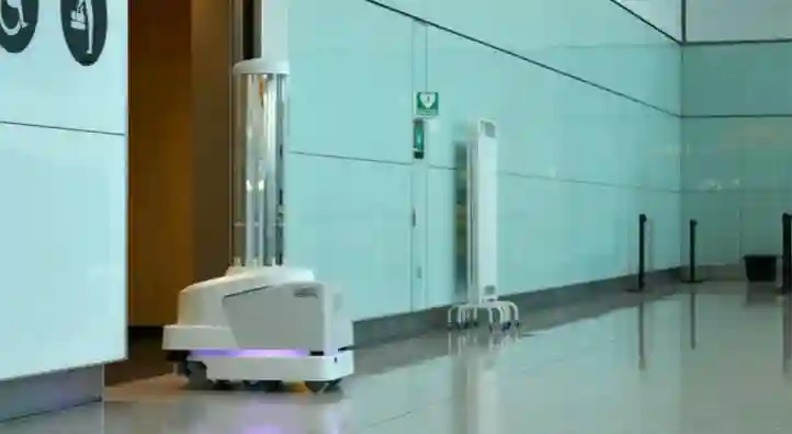 Disinfection Robots Installed At Heathrow Airport In London