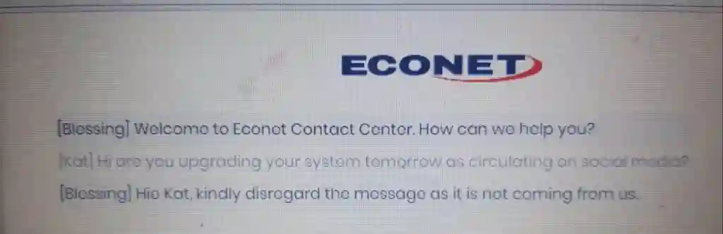 Econet Dismisses Message Claiming That Internet Will Be Down Tomorrow - Report