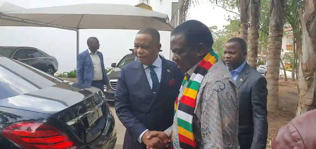ED Breaks Tradition As Chiwenga Attends Politburo For The First Time