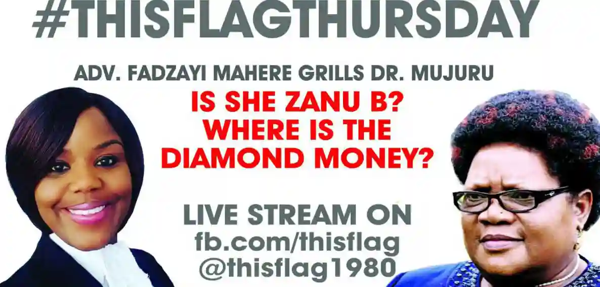Fadzayi Mahere and #ThisFlag to interview Joice Mujuru at 18:00 hours Zim Time