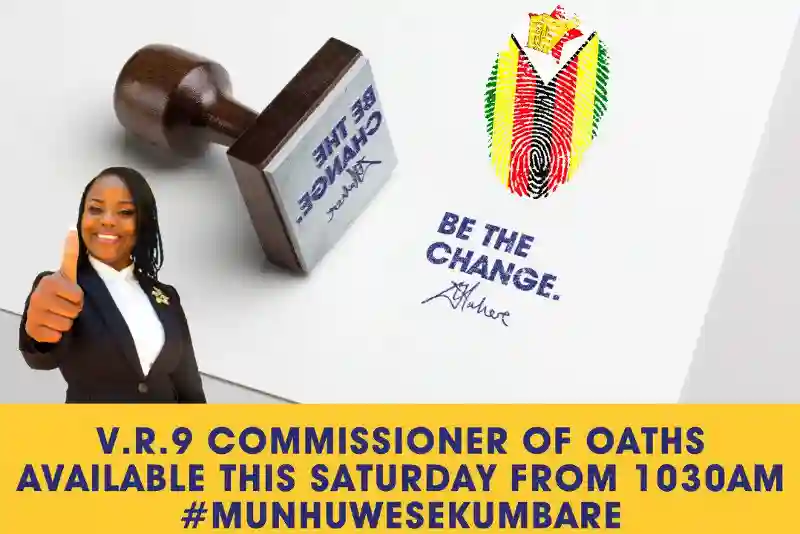 Fadzayi Mahere's campaign arranges commissioners of oaths for voter registration this Saturday