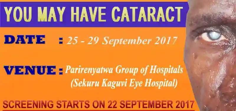 Free Eye Cataracts Operations Camp at Parirenyatwa Group of Hospitals