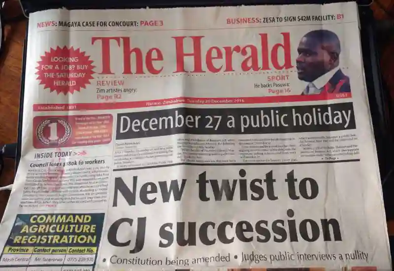 Jonathan Moyo accuses Zimpapers newspapers of being "Command Liars" that are "successionist broadsheets"