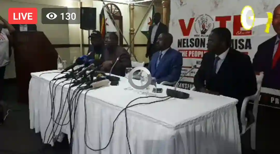 Live Video: Chamisa Press Conference Sunday. #ElectionsZW