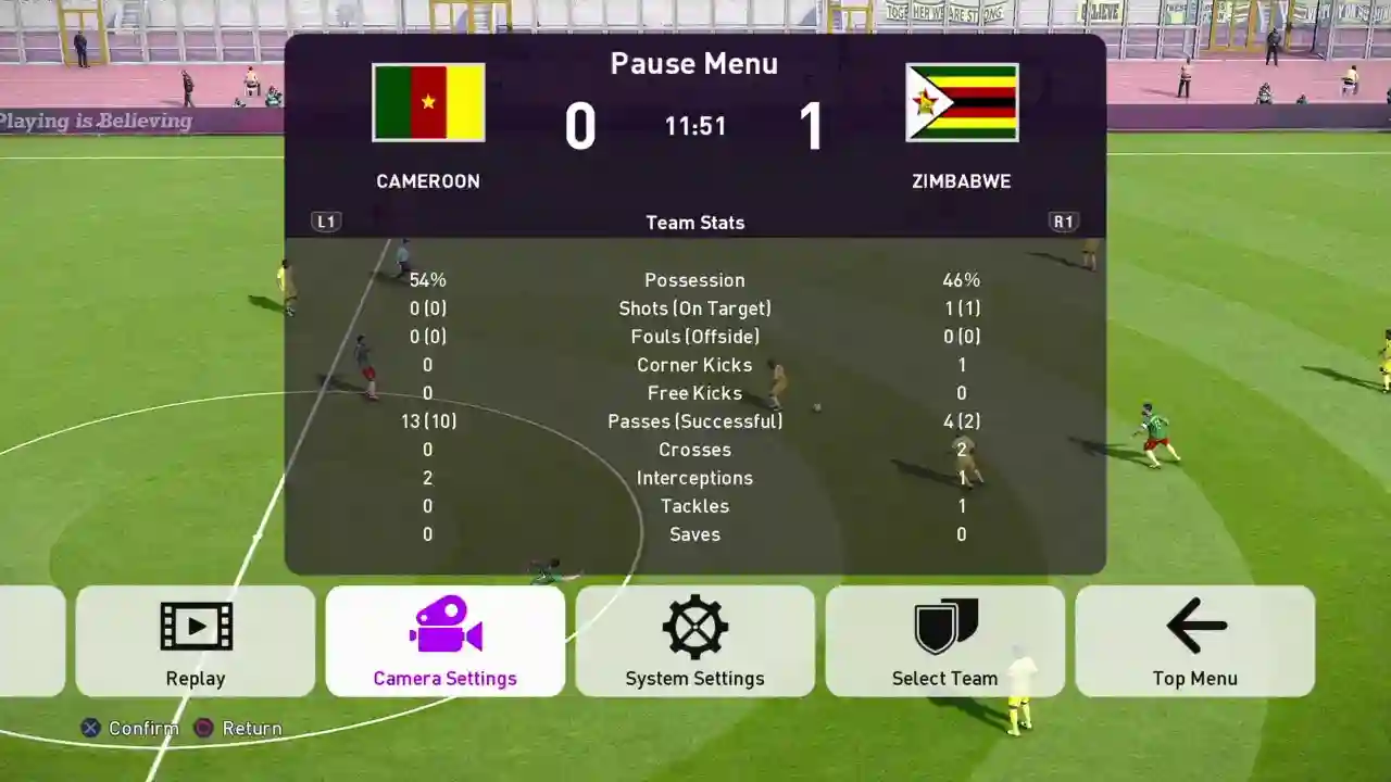 LIVE: Zimbabwe Vs Cameroon
