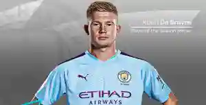 Man City's Kevin De Bruyne Crowned EPL Player Of The 2019-20 Season