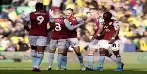 Marvellous Nakamba's Aston Villa Beat EPL Opponents 5-1