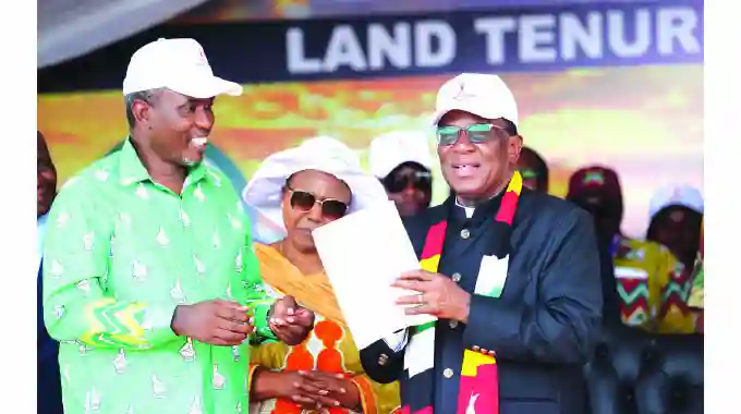 Mnangagwa Unveils Land Tenure Policy Granting Titles To Land Reform Beneficiaries