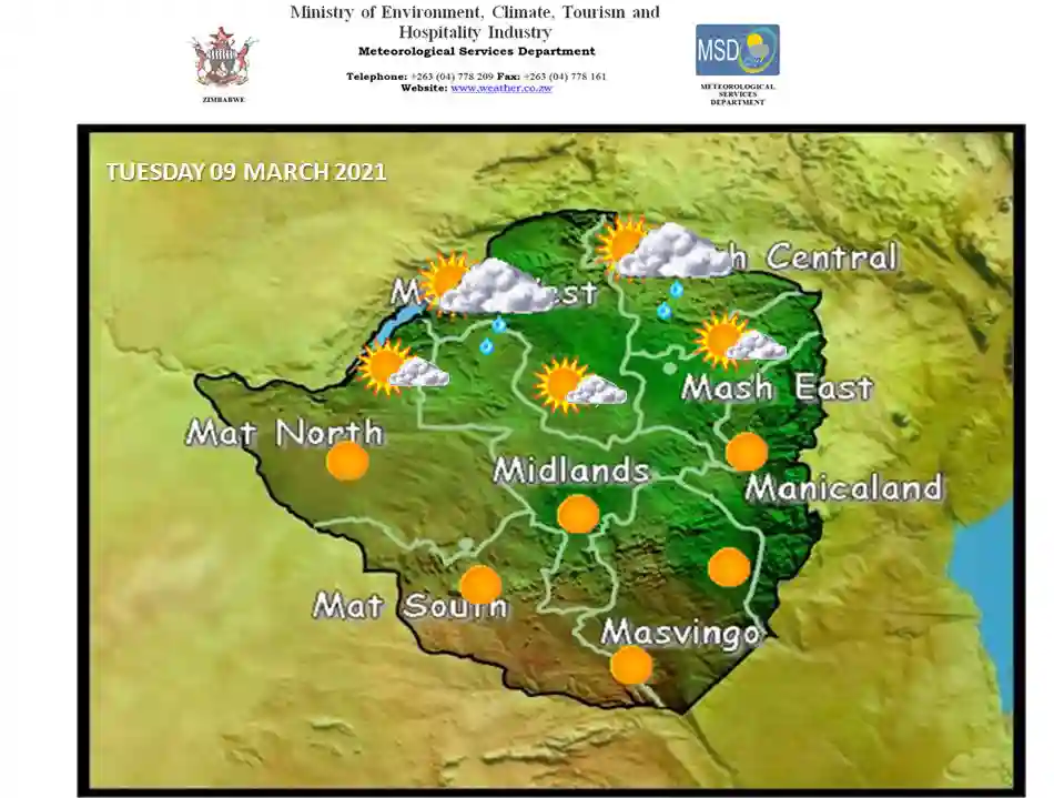 MSD Monday Weather Report And Tuesday Forecast