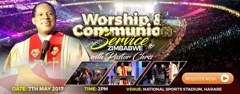 Pastor Chris set to host service next Sunday at the National Sports Stadium