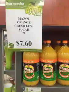 Picture: Price Of Mazoe Orange Crush Has NOT Changed