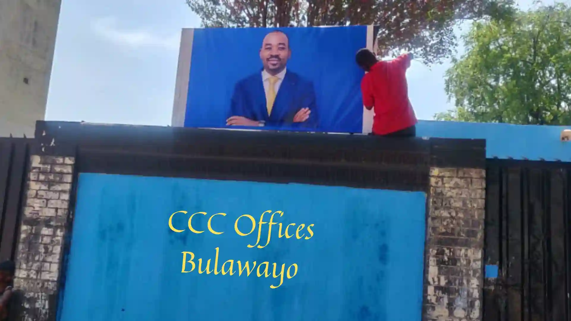 PICTURES: CCC Offices In Bulawayo Painted Blue