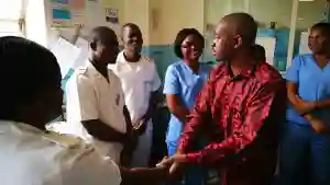 PICTURES: Chamisa Visits Harare & Parirenyatwa Hospitals