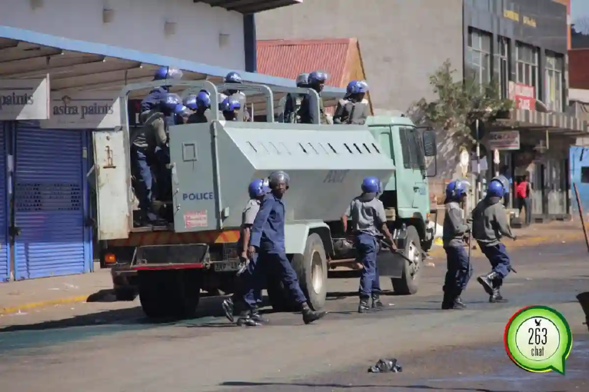 PICTURES: Heavy Police Presence In Harare CBD Ahead Of Planned MDC Demo
