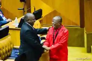 PICTURES: Malema Attending Ramaphosa's Inauguration Ceremony
