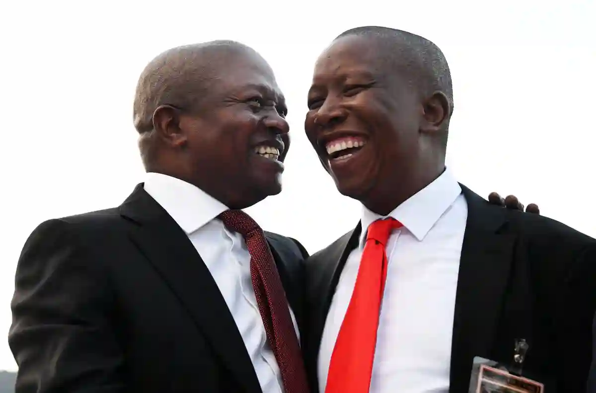 PICTURES: SA Vice President Laughs With Julius Malema