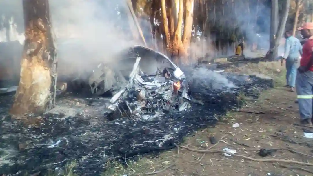 PICTURES: Scene of The Accident That Killed Ginimbi